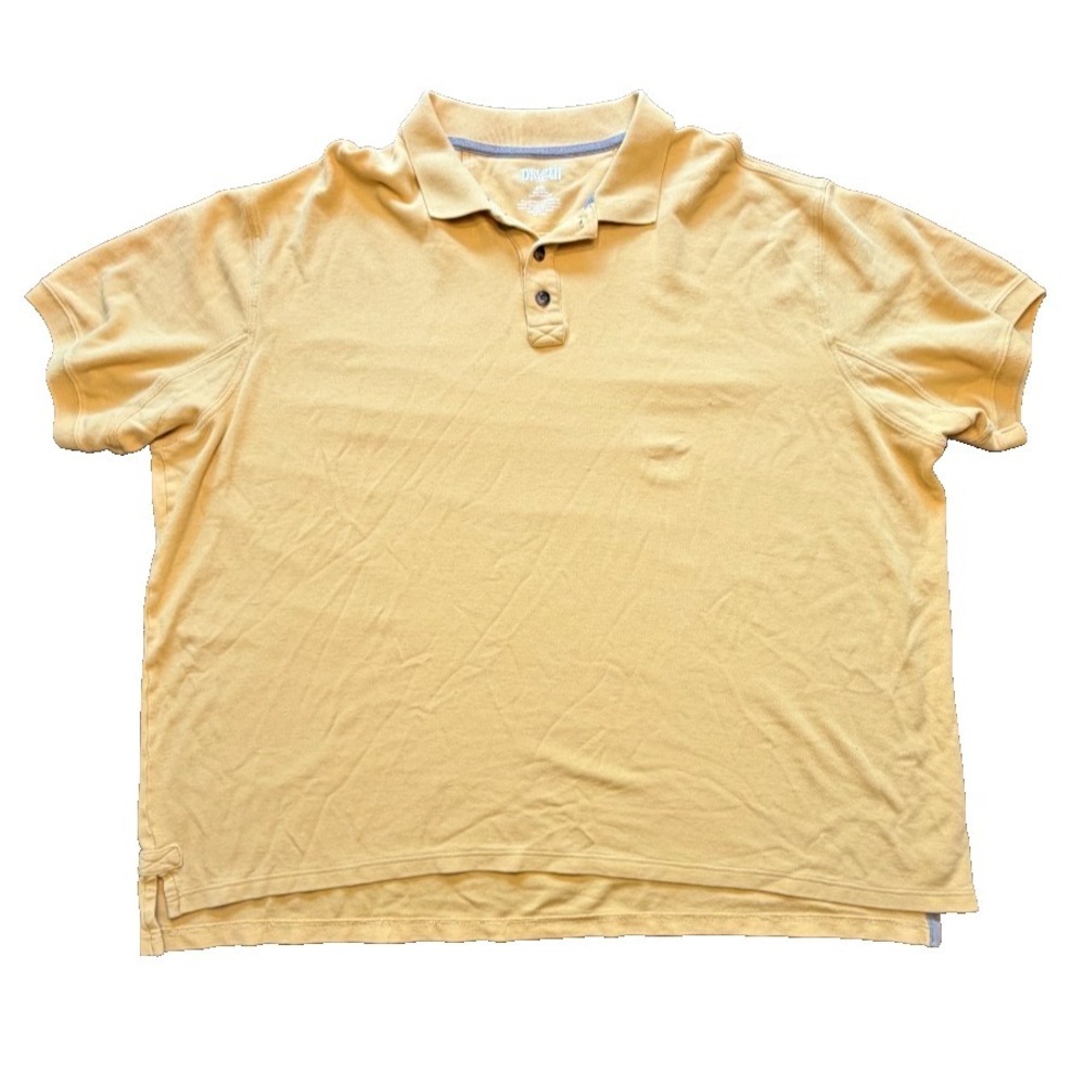 Duluth Trading Polo Mens 3XL Yellow Short Sleeve Golf Shirt Workwear Preppy Top